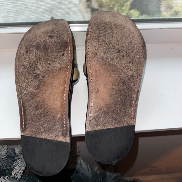 Burberry Checked Open-Toe Slides - Picture 2 of 2